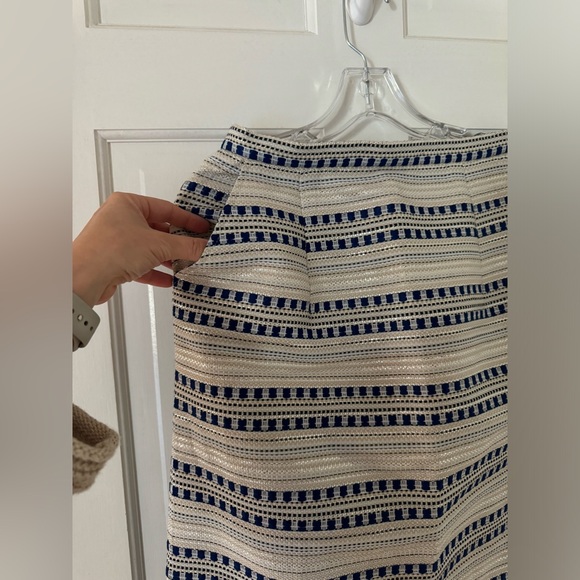 MODA OPERANDI BOUGUESSA skirt Vintage Striped Metalic skirt. Never worn! NWT - Picture 4 of 11